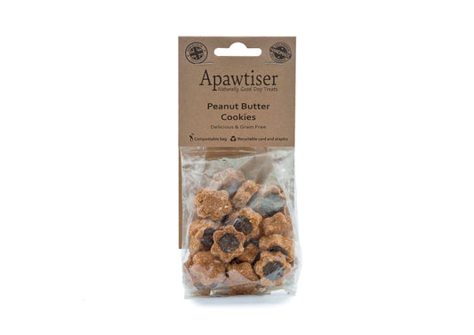 Apawtiser Naturally Good Dog Treats dog treats Apawtiser- Irresistible Peanut Butter Carob Drops: Grain-Free Canine Delights