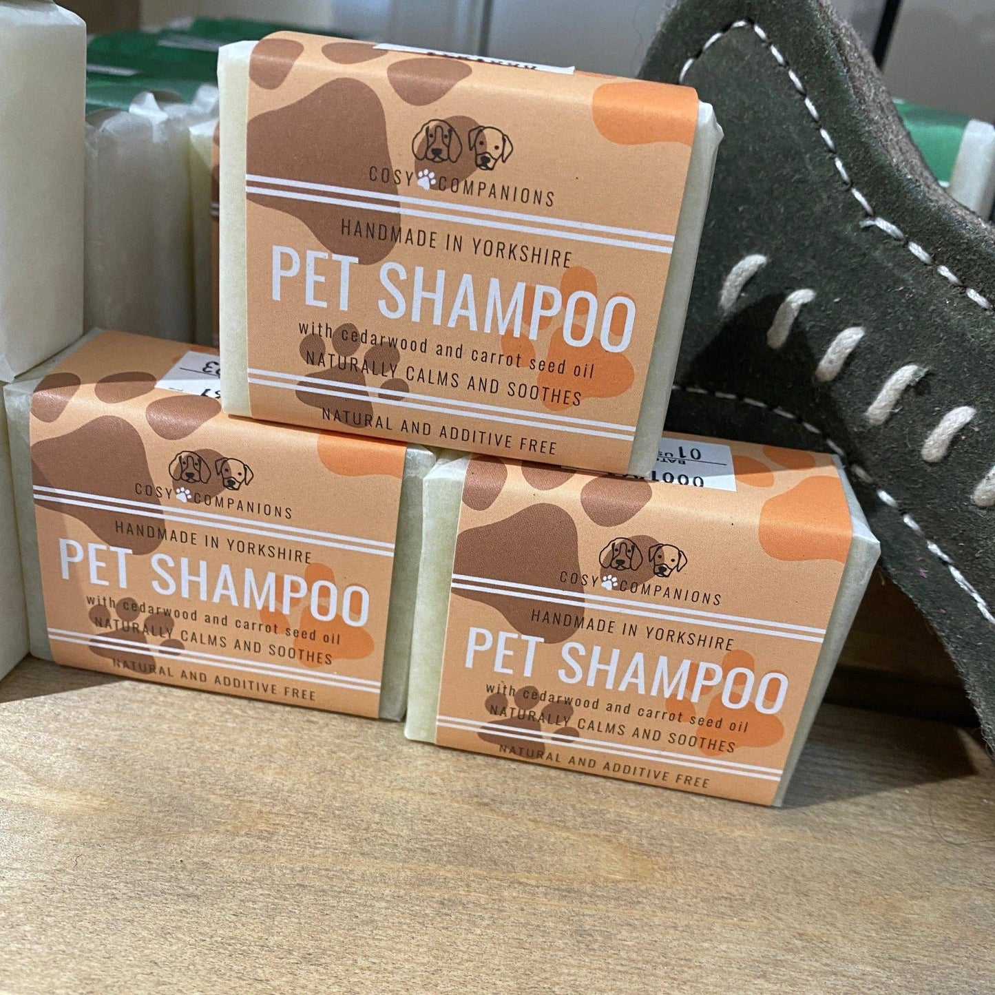 Cosy Cottage Soap Pet shampoo Cedarwood and Carrot Seed Cosy Cottage Soap- Natural Pet Shampoo Bar