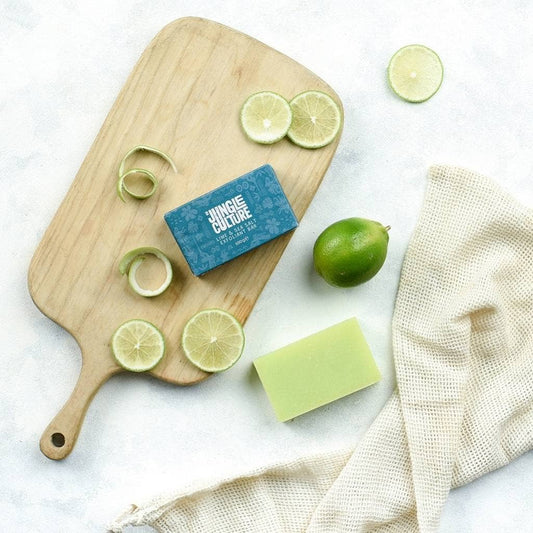 Jungle Culture Body Soap Lime & Sea Salt Vegan Body Soap Bar: Naturally Refreshing and Skin-Renewing