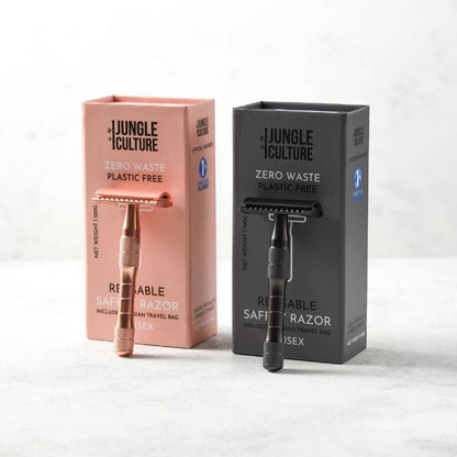 Jungle Culture Eco-Friendly Metallic Safety Razors Gift Set