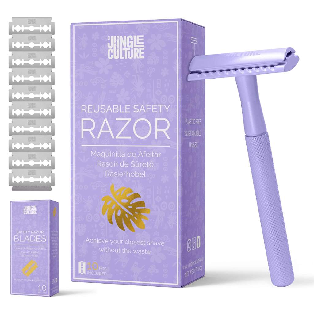 Jungle Culture shaving Eco-Friendly Pastel Safety Razors Gift Set