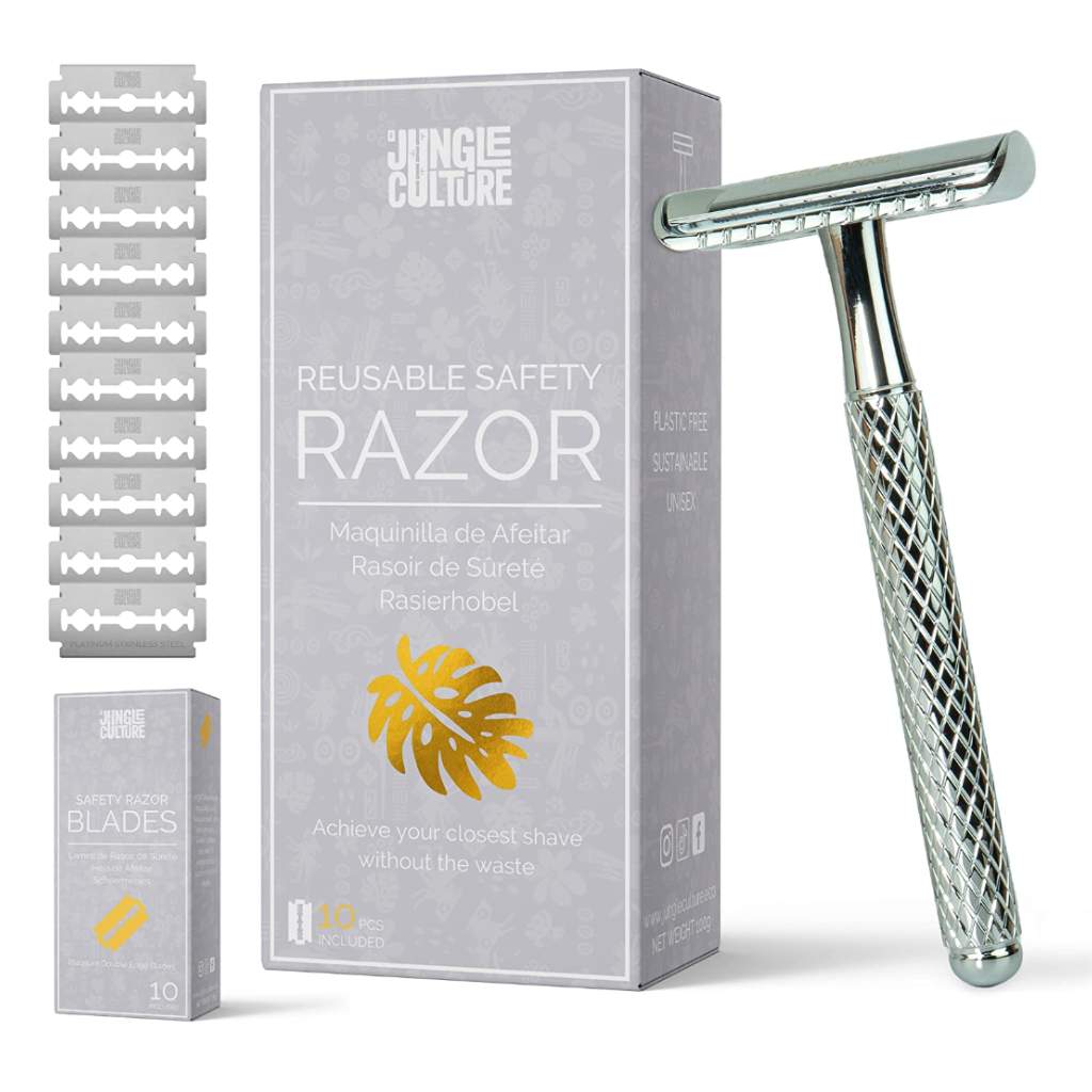 Jungle Culture shaving Eco-Friendly Pastel Safety Razors Gift Set