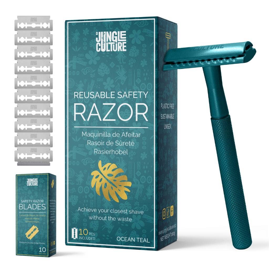 Jungle Culture shaving Eco-Friendly Pastel Safety Razors Gift Set