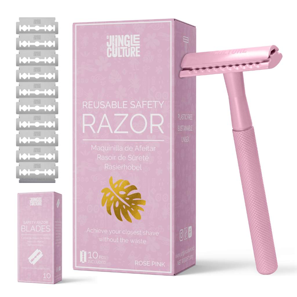 Jungle Culture shaving Eco-Friendly Pastel Safety Razors Gift Set