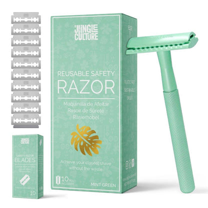 Jungle Culture shaving Eco-Friendly Pastel Safety Razors Gift Set