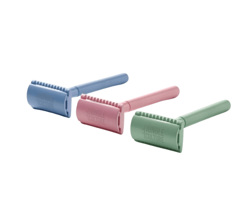 Jungle Culture shaving Eco-Friendly Pastel Safety Razors Gift Set