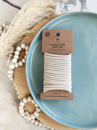 Me Mother Earth Hair ties Kind to Your Hair, Kind to Earth: 100% Cotton Hair Ties for Sustainable Style