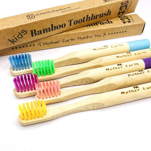 Me Mother Earth toothbrushes Kid-Friendly Bamboo Toothbrush