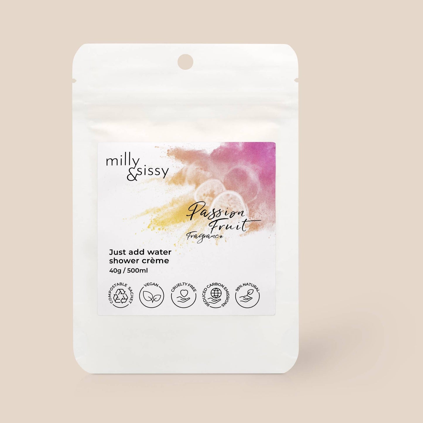 milly&sissy shower gel passion fruit Vegan Zero Waste Shower Cremes