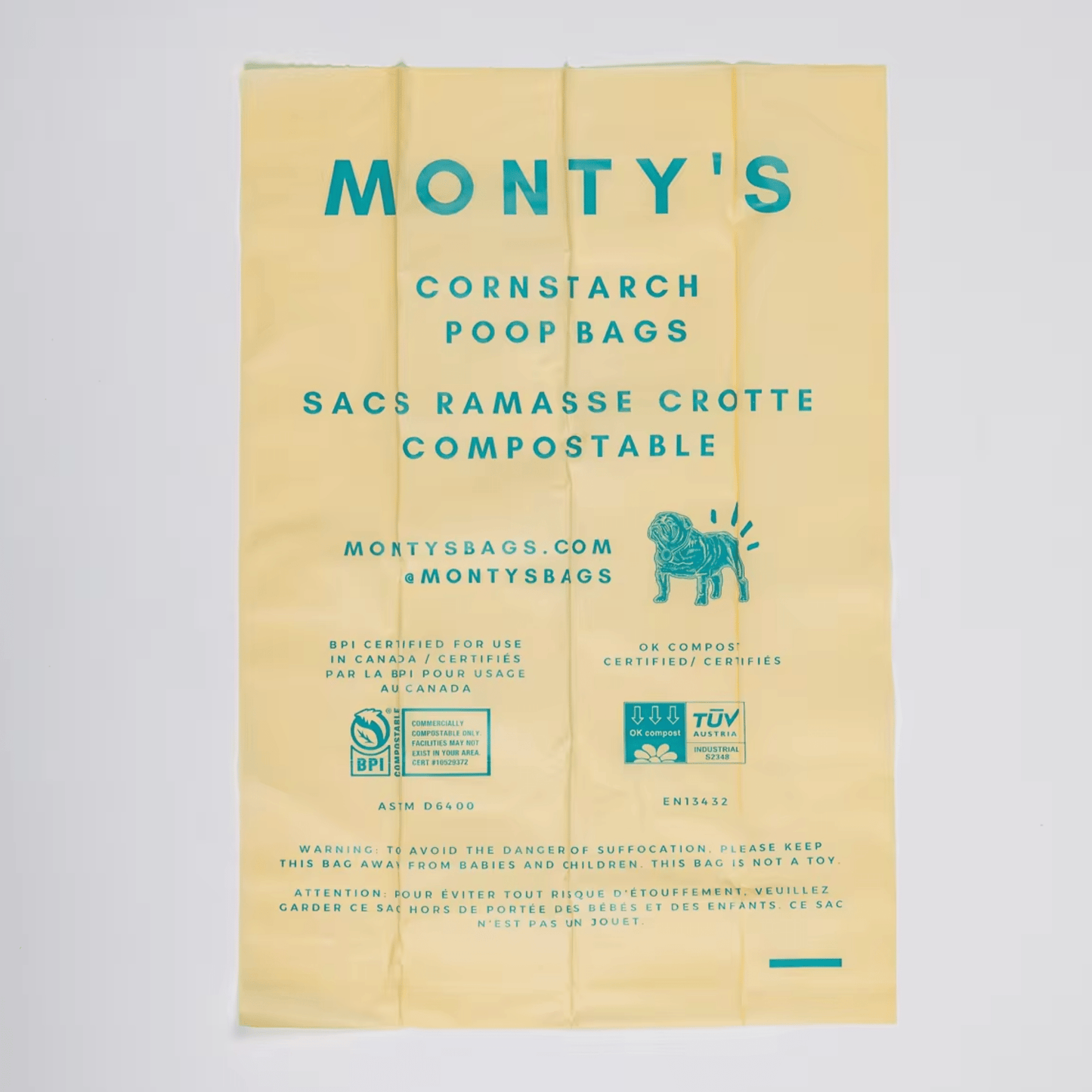 Monty's Bags pet bags Monty's Compostable Corn starch Poop Bags