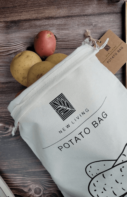 New living Storage New Living- Reusable Linen cotton Potato Bag