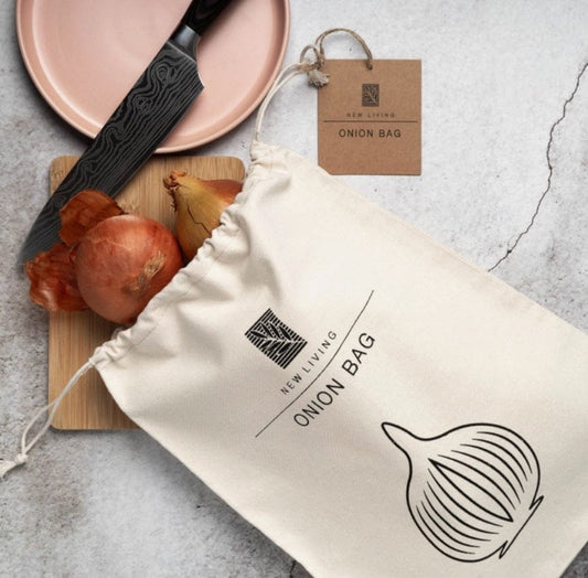 New living Storage Reusable Linen Cotton Onion Bag
