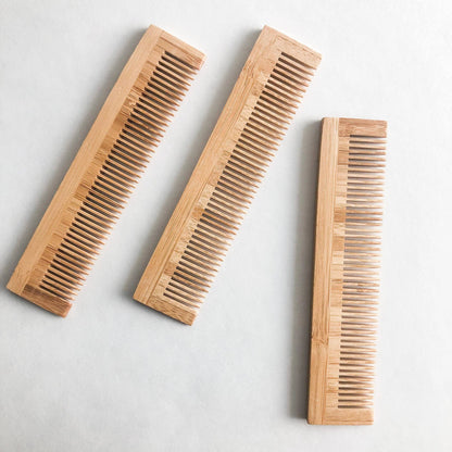 Smile Boutiques Hair care Natural Bamboo Biodegradable Comb