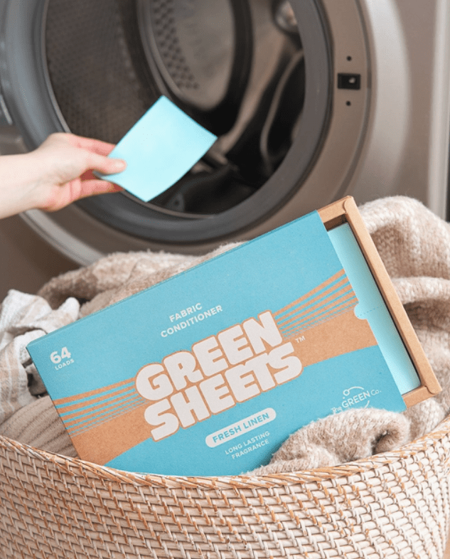 The Green Company Laundry Clean Green: Fabric Conditioner Sheets for Eco-Friendly Washing