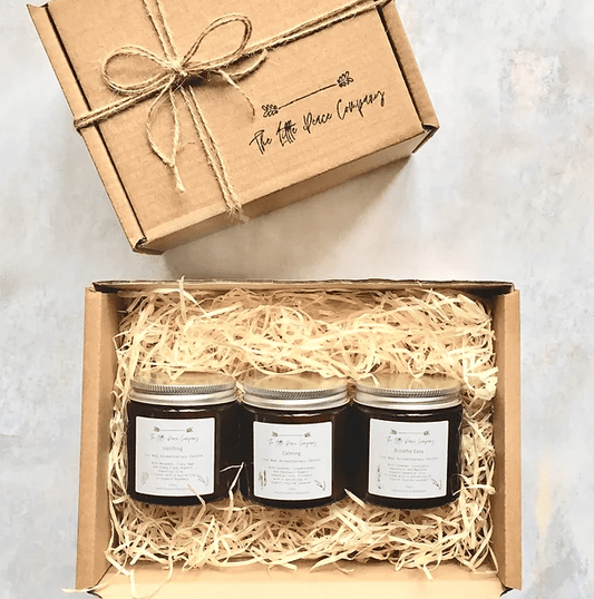 The Little Peace Company candles gift set Signature Candle Collection - Aromatherapy Trio Gift Set